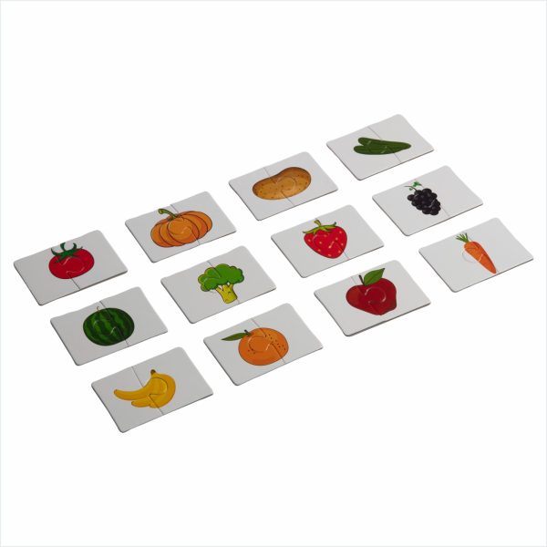 2pcs Fruits & Vegetables Puzzles-24 pcs Set