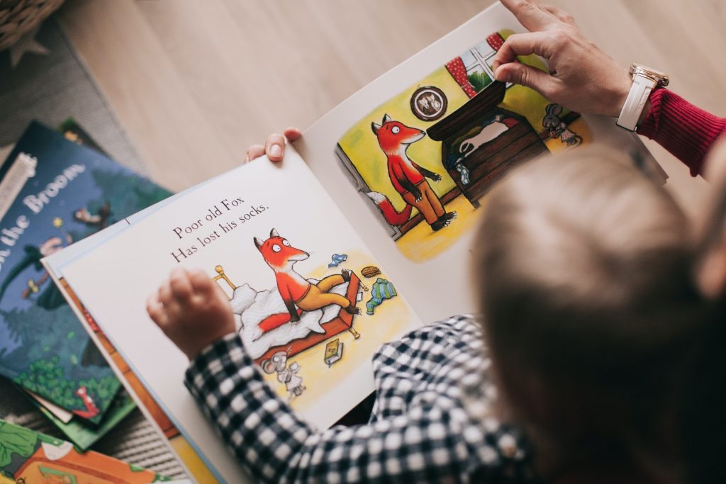 Baby reading