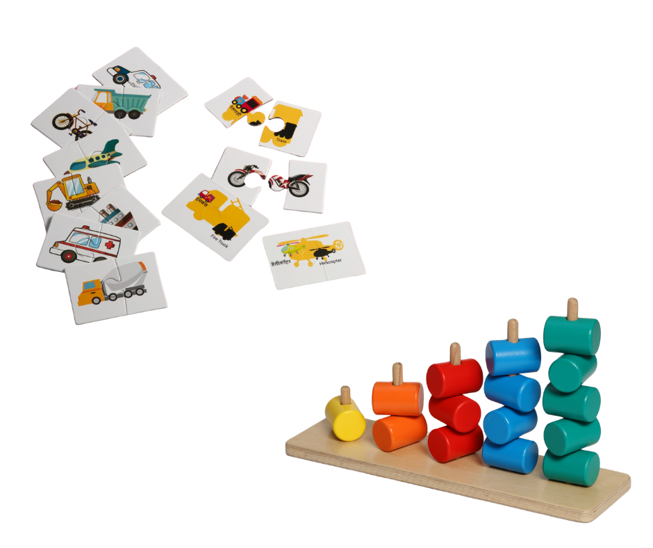 Sort Puzz Playtime Set vehicals