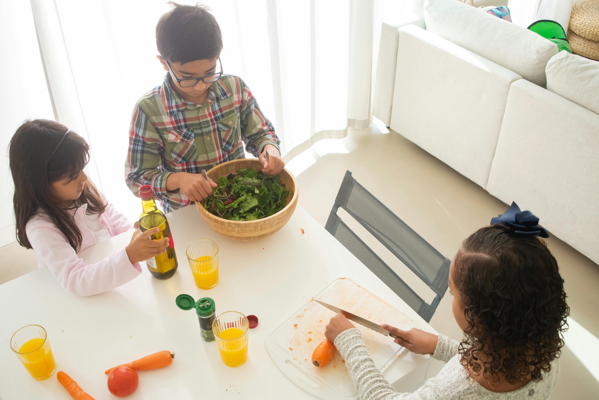 kids cooking